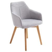 Armlehnstuhl in Grau - Grau, Design, Holz/Textil (57/84/57cm) - Mömax