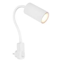 Wandleuchte Robby max. 25 Watt - Weiß, Basics, Kunststoff/Metall (5,5/32/43cm) - Globo