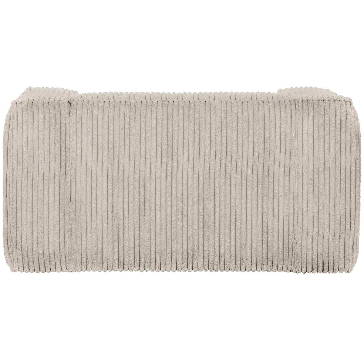 Sessel Bean Naturfarben B: 146cm - Schwarz/Naturfarben, Design, Kunststoff/Textil (146/74/98cm) - Livetastic