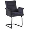 Armlehnstuhl Nova Grau - Schwarz/Grau, MODERN, Textil/Metall (63/90/61cm) - Premium Living