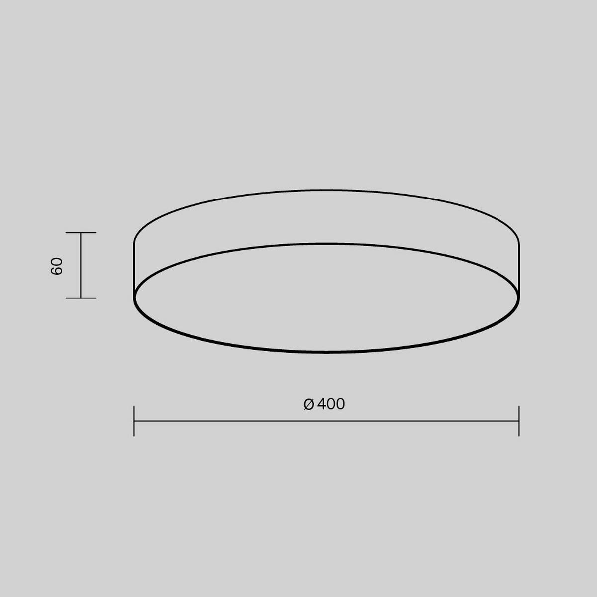 DECKENLEUCHTE ZON - Weiss, Modern, Metall (40/6cm) - MAYTONI
