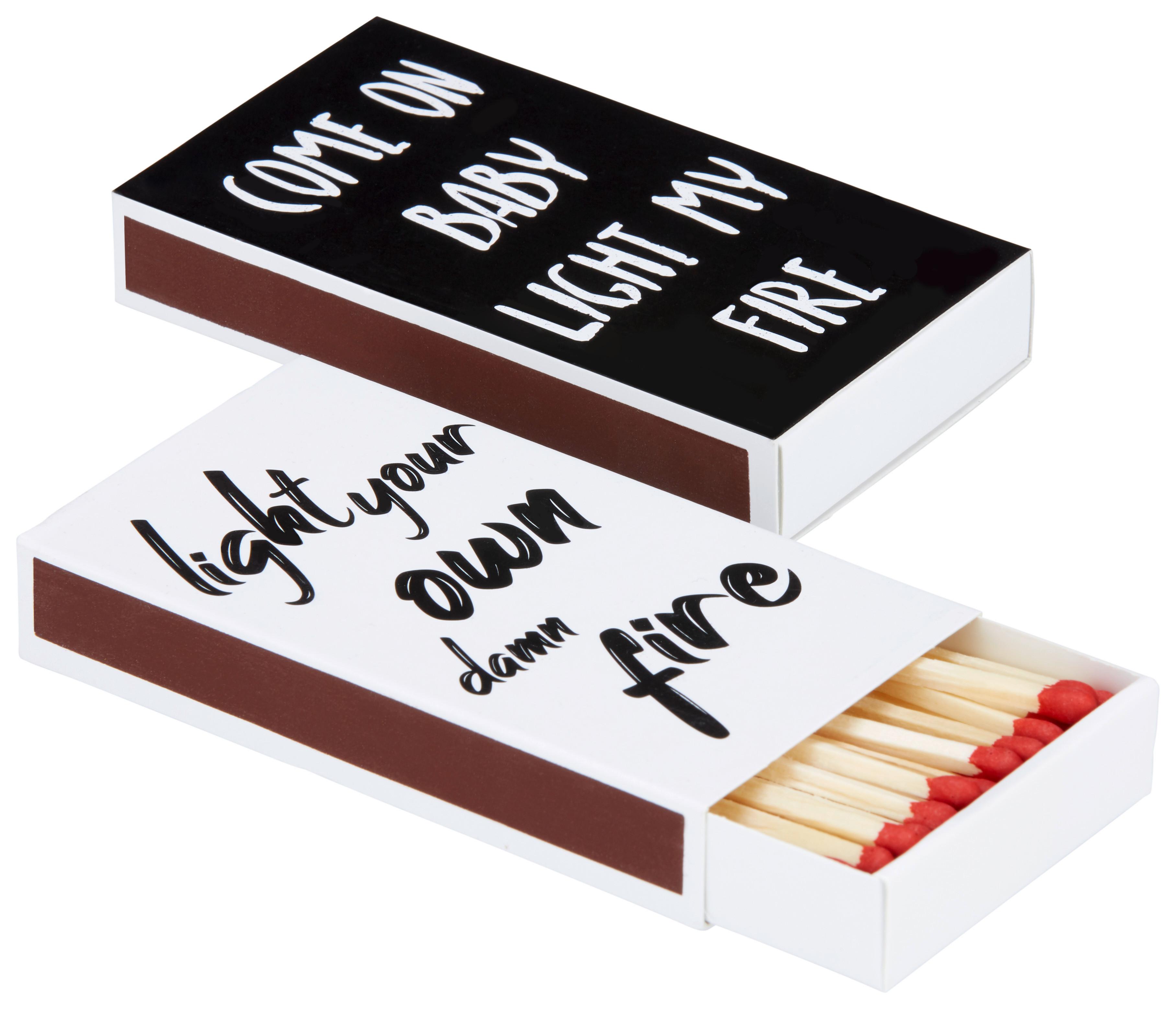 Streichhölzer Flame diverse Designs - Basics, Karton (2/6,5/11cm) - Modern Living