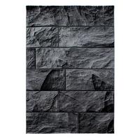 Flachwebeteppich Parma Schwarz ca. 240x340cm - Schwarz, Design, Textil (240/340cm) - Novel