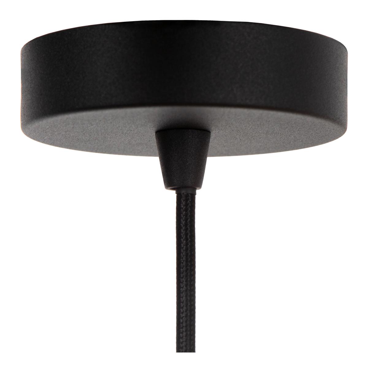 LAMPA WISZĄCA 21435/60/38 - TRIBUTE - czarny/biały, Lifestyle, tkanina (60/180cm) - Lucide