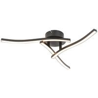 LED-Deckenleuchte Ito in Schwarz max. 18 Watt - Schwarz, MODERN, Kunststoff/Metall (56/56/11cm) - Mömax