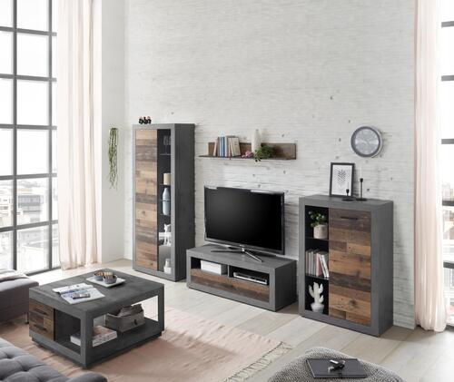 STOLIK KAWOWY FULDA   -TIME- - antracytowy/czarny, Design, materiał drewnopochodny (80/80/45,6cm) - Ti'me