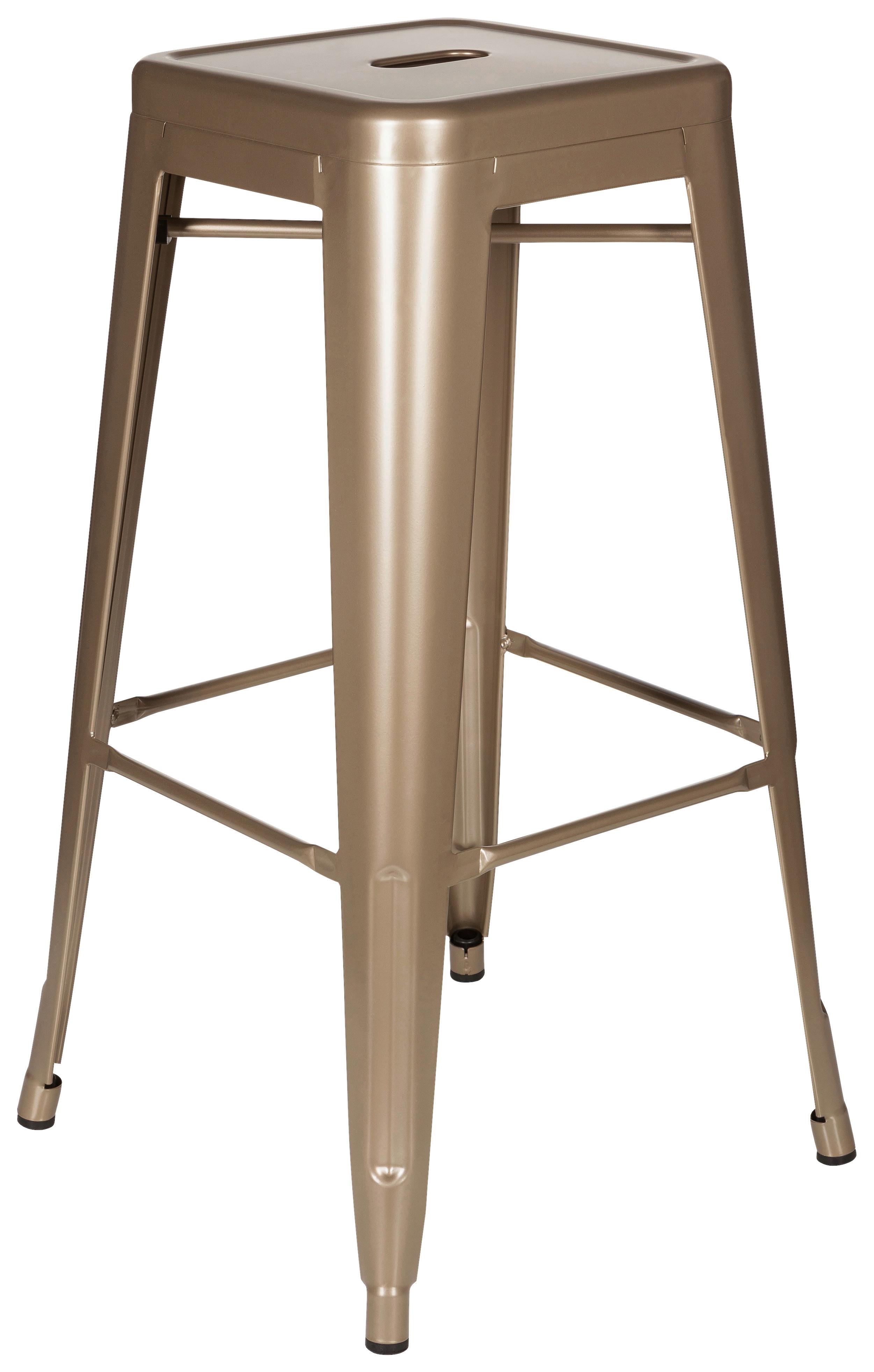Barski Stol Vantaggio High, Barva Šampanjca - barve šampanjca, Basics, kovina (44/77/44cm) - MID.YOU