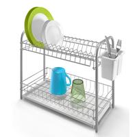 Edényszárító Tálca Double Tex - műanyag/fém (45/37/23cm) - Metaltex