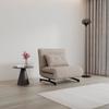 BÄDDFÅTÖLJ LUNA - beige/svart, Modern, metall/textil (92/86/80cm) - Bessagi Home