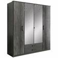Drehtürenschrank in Graphitfarben - Graphitfarben, KONVENTIONELL, Holzwerkstoff/Kunststoff (180/199/58cm) - Modern Living Drehtürenschrank in Graphitfarben - Graphitfarben, KONVENTIONELL, Holzwerkstoff/Kunststoff (180/199/58cm) - Modern Living
