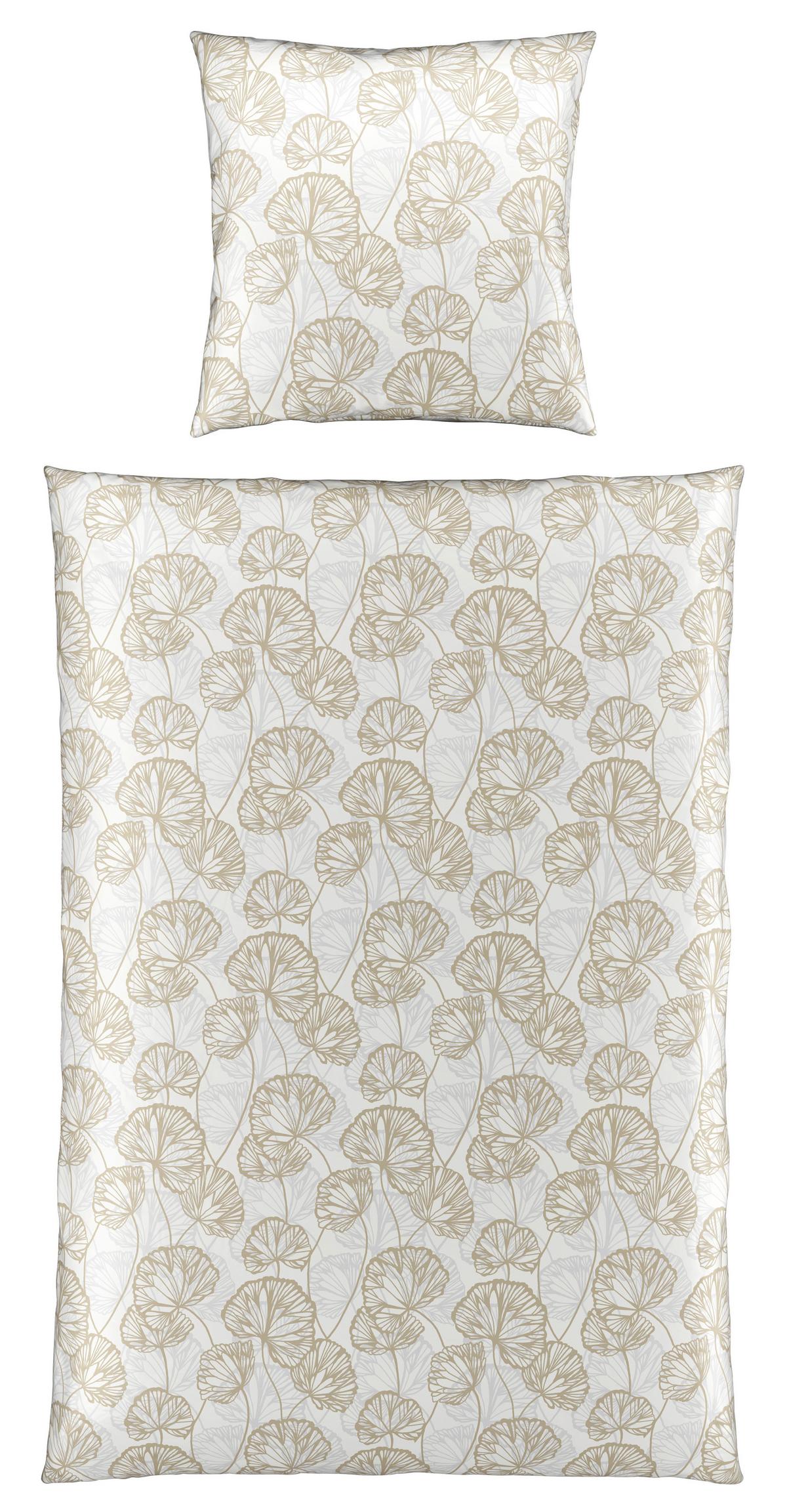 Bettwäsche Ethens Beige ca. 135x200cm - Beige, Textil (135/200cm) - Modern Living