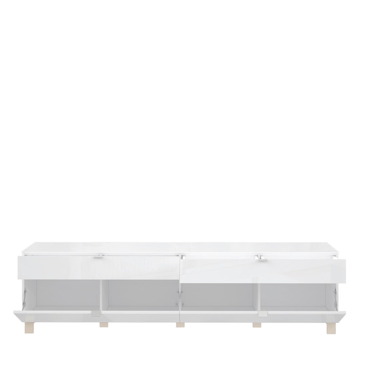 Tv-element Poole, Bela - barve nerjavečega jekla/barve šampanjca, Design, kovina/umetna masa (219,9/57/52,5cm) - Hom`in