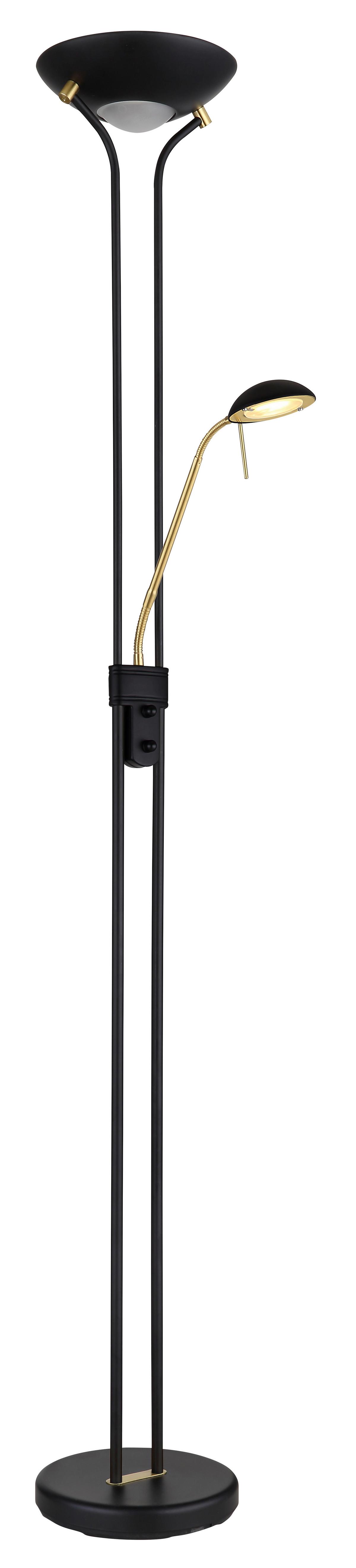 Svjetiljka Podna 59020b - boje mjeda/crna, Trend, staklo/metal (25,5/180cm) - Globo