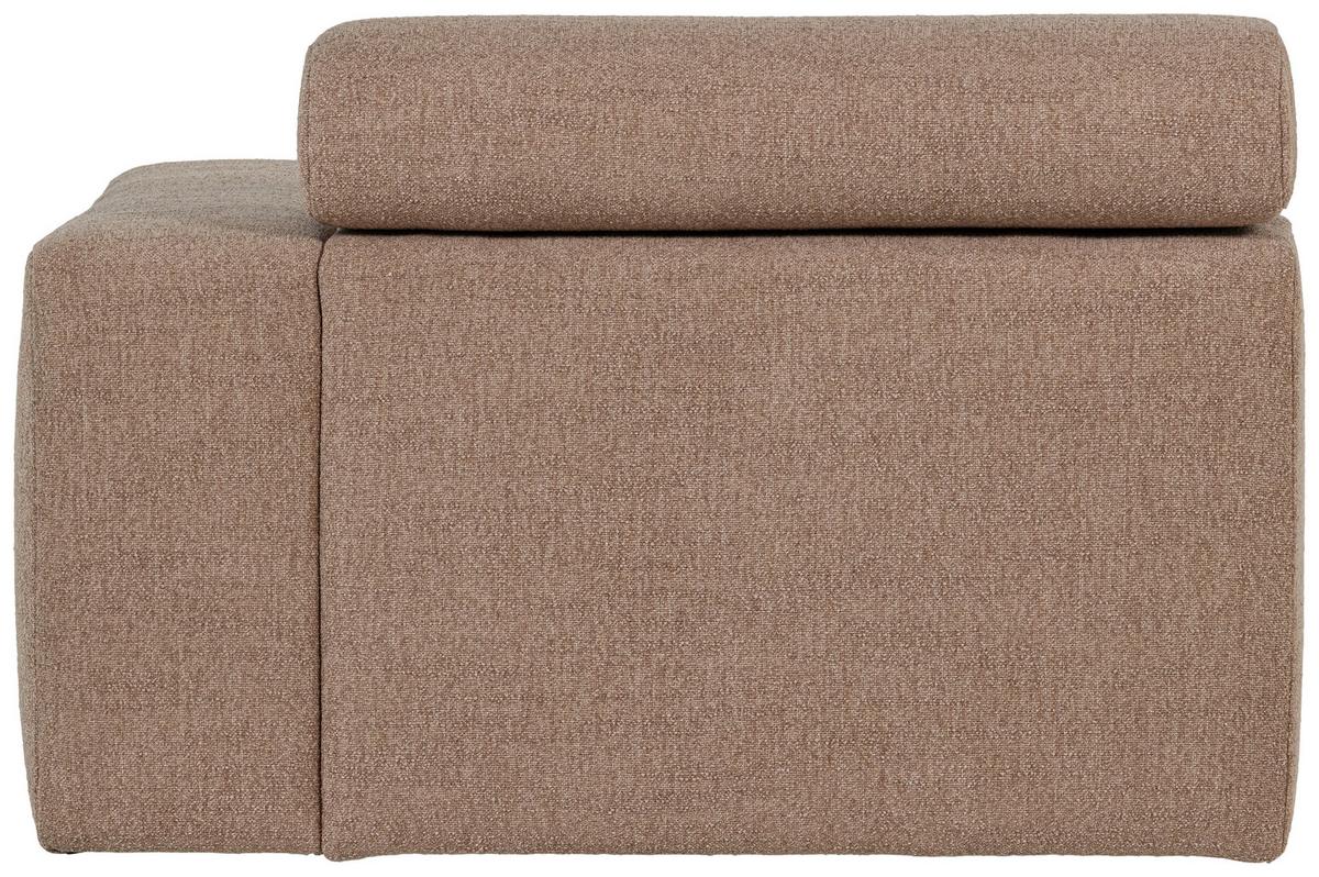 SOFAELEMENT Novi Taupe B: 113cm - Taupe, Design, Kunststoff/Textil (113/86/109cm) - Livetastic