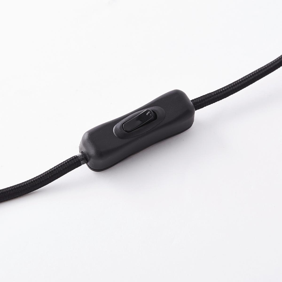 Tischleuchte Matrix Wood in Schwarz max. 40 Watt - Schwarz, Design, Holz/Metall (18/19,5cm) - Brilliant