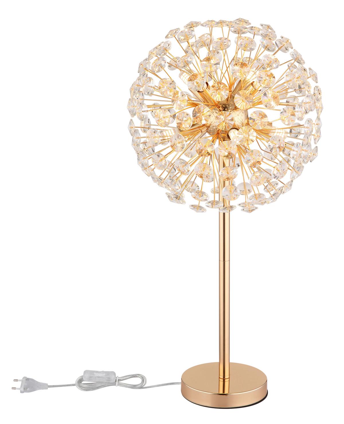 KRISTALL-TISCHLEUCHTE 64135T   KATRINA - Klar/Transparent, Lifestyle, Glas/Kunststoff (35/65cm) - Globo