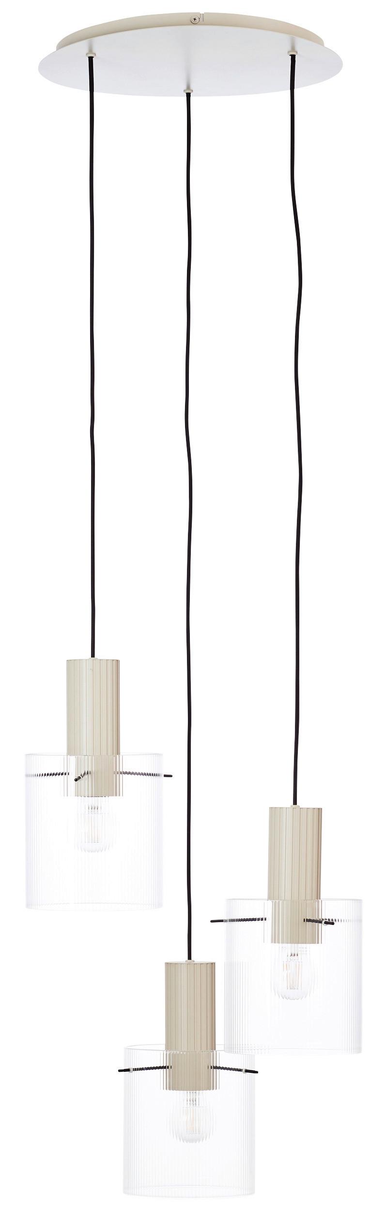 LAMPA WISZĄCA 70137A09 GÖTEBORG - beżowy/przezroczysty, Konventionell, metal/szkło (48/150cm) - Dieter Knoll