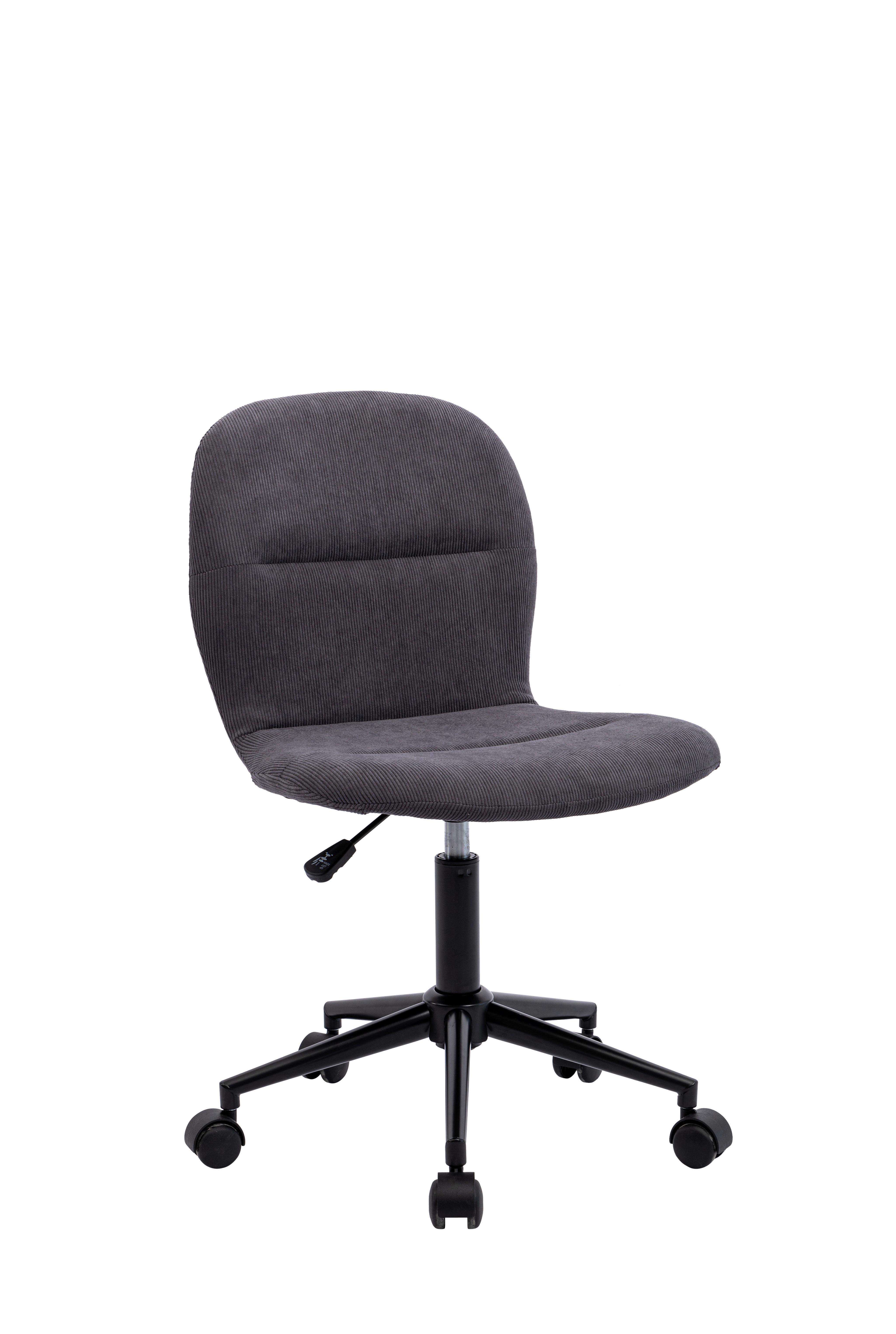 Scaun rotativ KLARA - negru/gri, Modern, plastic/metal (43/93/52cm) - Modern Living