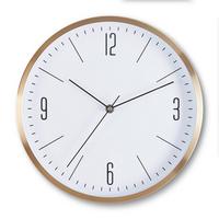 Wanduhr Jesper Ø ca. 30,5cm - Goldfarben, MODERN, Glas/Metall (30,5/30,5/4cm) - Mömax