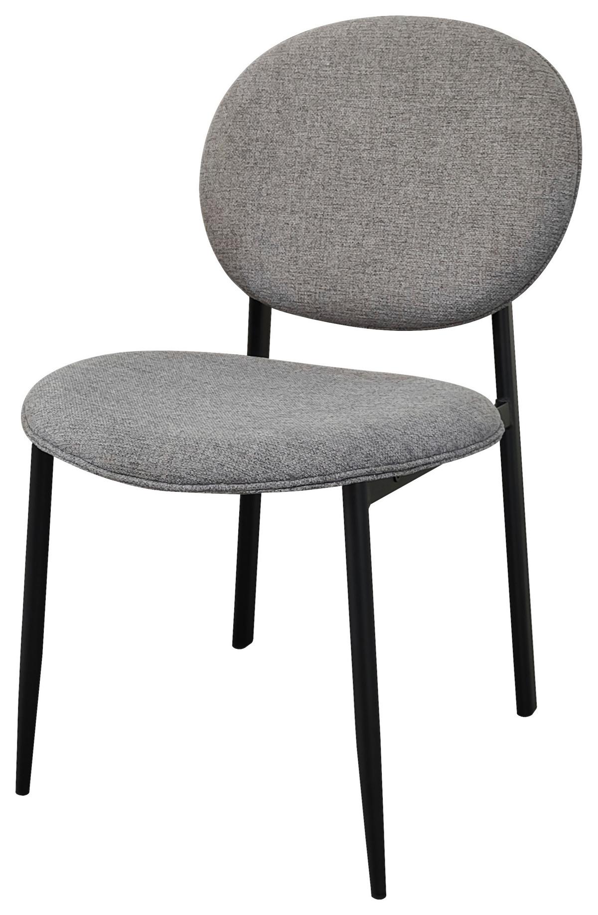 KRZESŁO COMO - czarny/szary, Modern, metal/drewno (52/83/61cm) - MID.YOU
