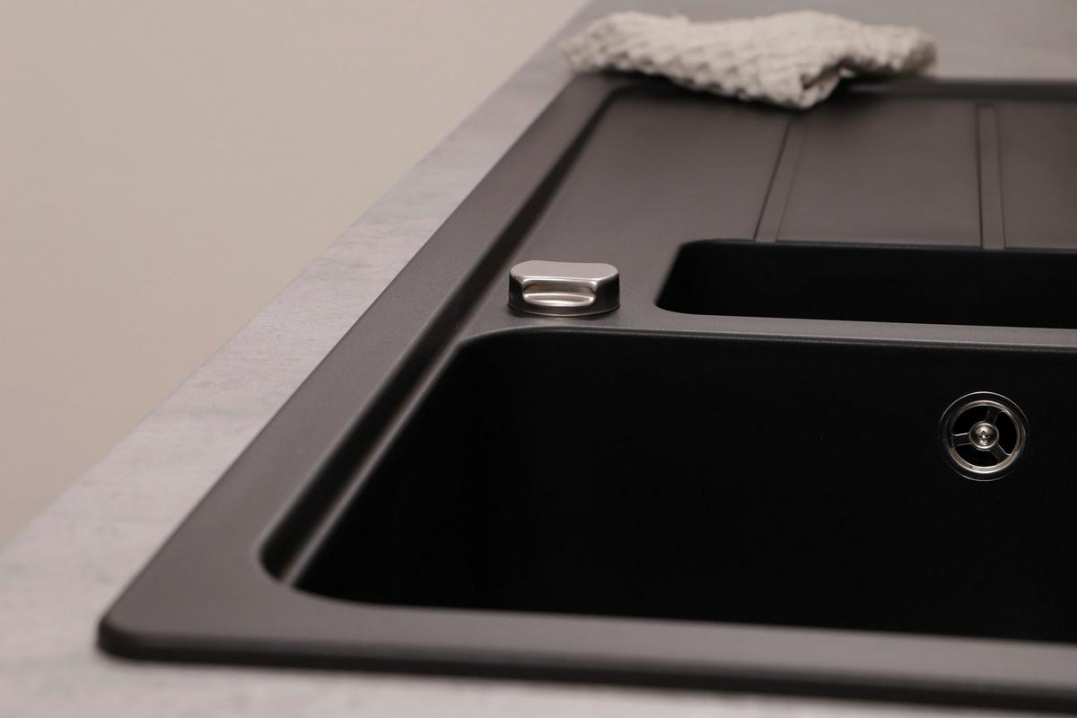 Pomivalno Korito Austin, 100x50cm - črna, Design, kamen (100/20/50cm) - Respekta