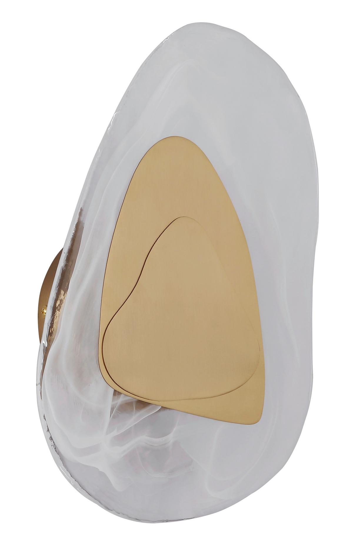 LED-WANDLEUCHTE 78411M DORSEY - Klar/Weiss, Design, Glas/Metall (20,3/31,5cm) - Globo