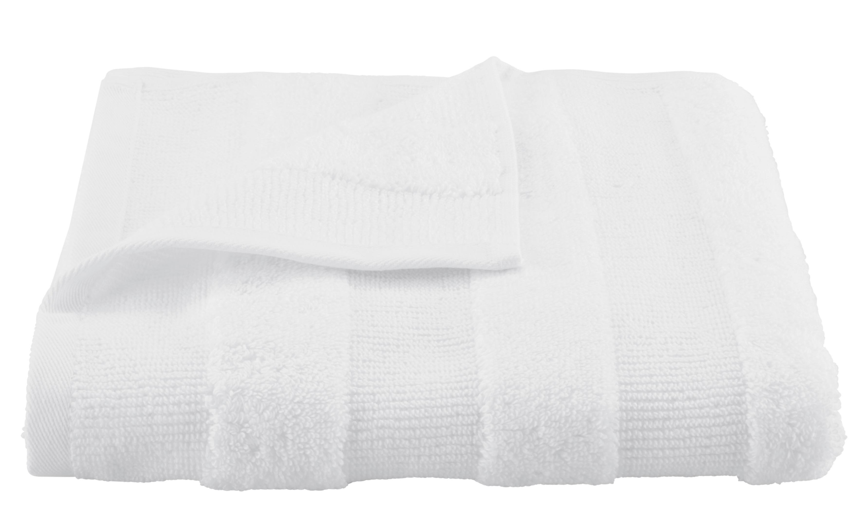 Handtuch Chris in Weiß ca. 50x100cm - Weiß, Textil (50/100cm) - Premium Living