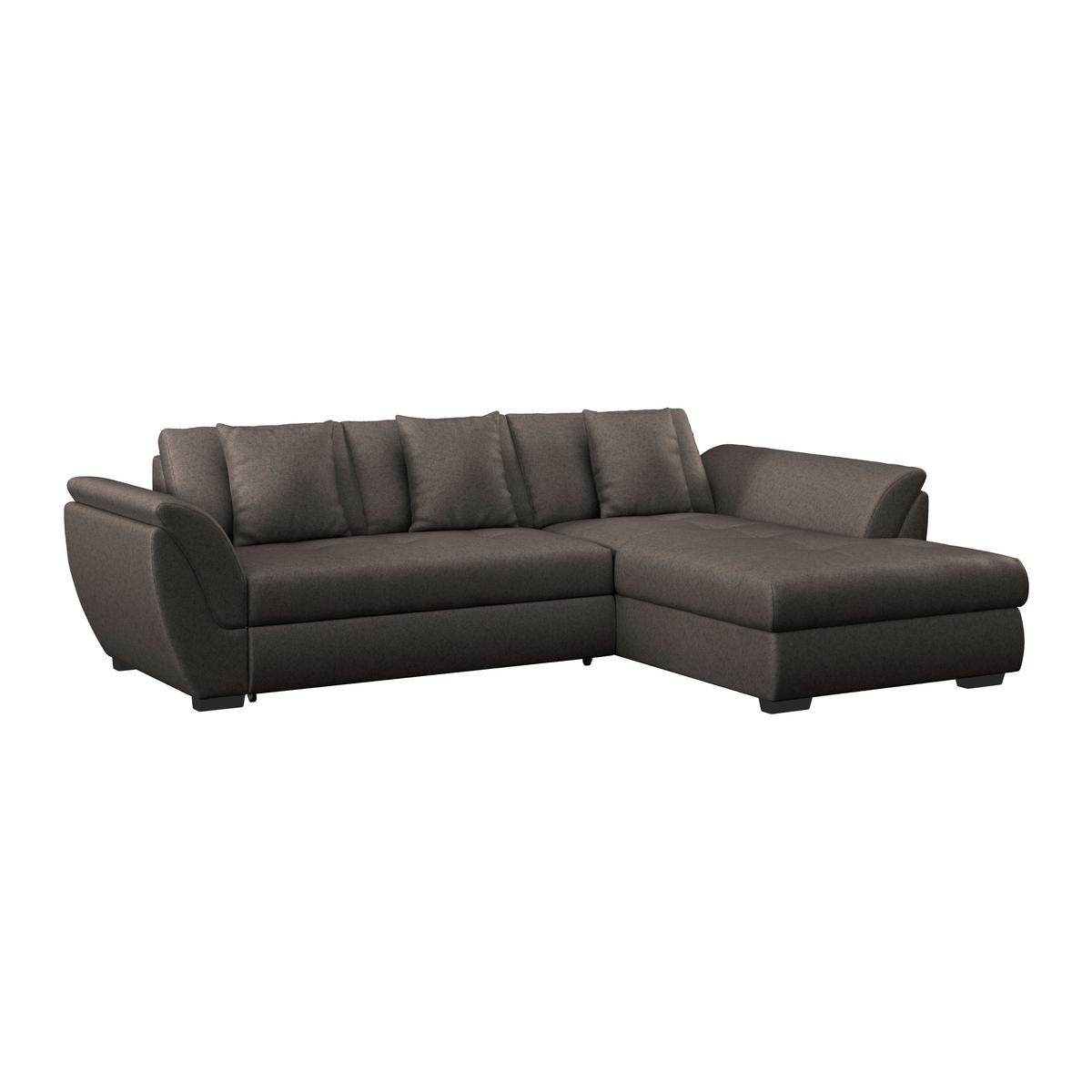 Sedežna Garnitura Berisso, Z Ležiščem In Predalom - rjava, Design, umetna masa/tekstil (278/187cm) - Mömax