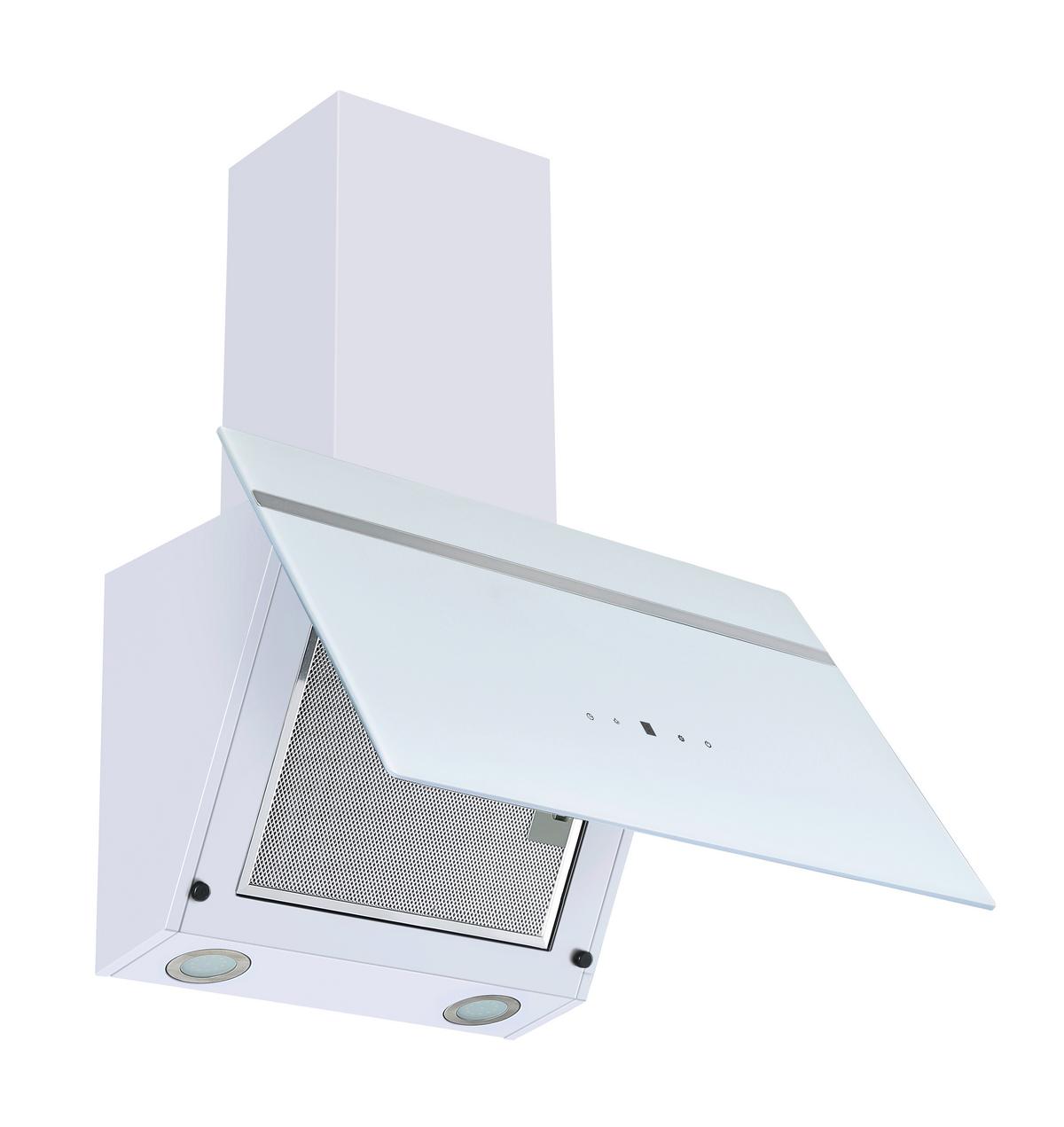Dunstabzugshaube S20-60AWTH Weiß - Edelstahlfarben/Weiß, Basics, Glas/Metall (60/111.60/29.6cm) - PKM