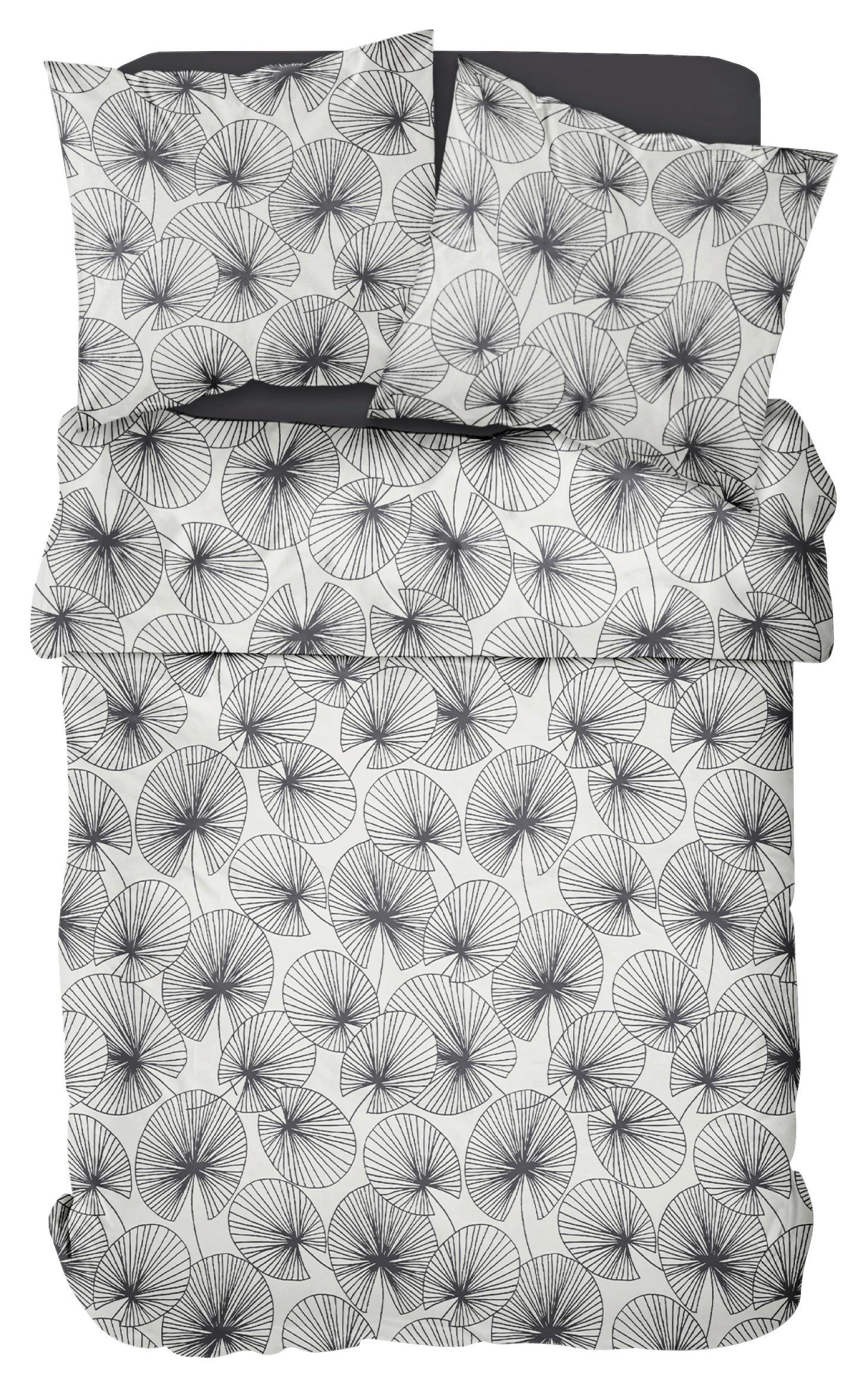 Ágyneműhuzat-garnitúra Thekla - fekete/fehér, Natur, textil (140/200cm) - Bessagi Home
