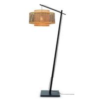 Stoječa Svetilka Bhutan, Črna, Bambus - črna/naravne barve, Trend, les (176/30/75cm) - Good & Mojo