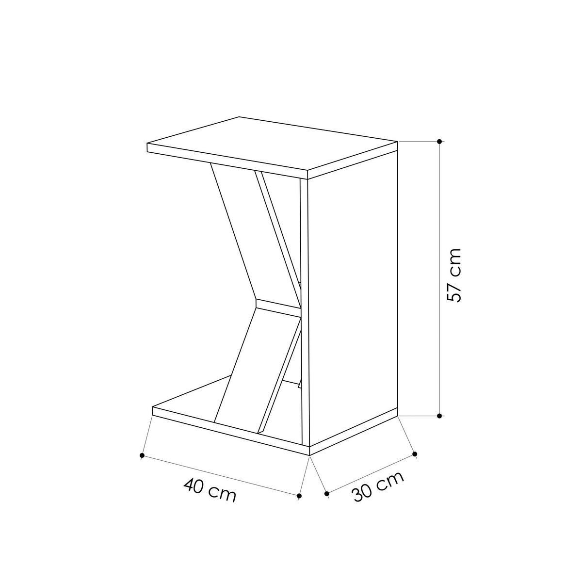 Mizica Naze - bež, Design, leseni material (30/57/40cm) - Livetastic
