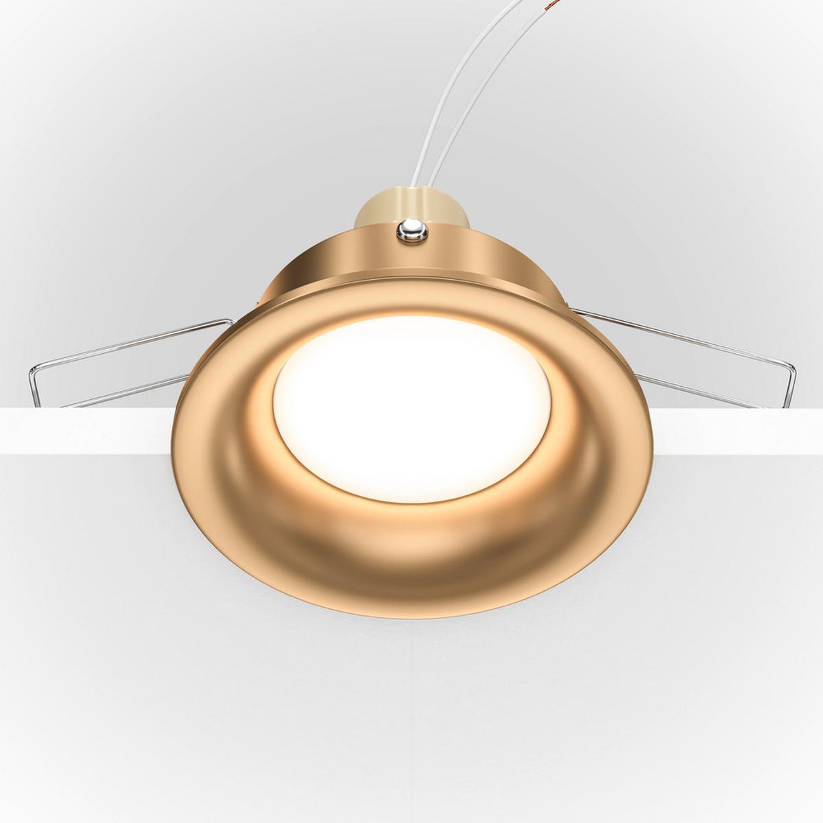 DECKENLEUCHTE SLIM - Goldfarben, Modern, Metall (8,5/3cm) - MAYTONI
