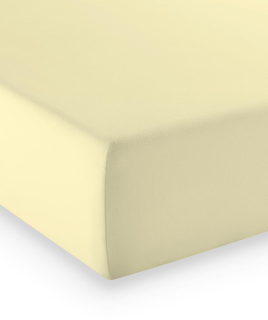 Fixleintuch Q 4000 33 - Hellgelb, Basics, Textil (180-200/200-210cm) - Fleuresse