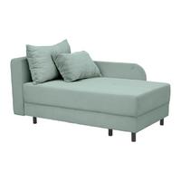 Liege Nova Salbeigrün - Salbeigrün/Schwarz, MODERN, Holz/Textil (85/62/145cm) - Mömax