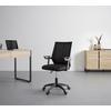 SNURRSTOL ARIANA -EXKLUSIV- - svart, Modern, metall/trämaterial (56/90-100/58cm) - Mömax