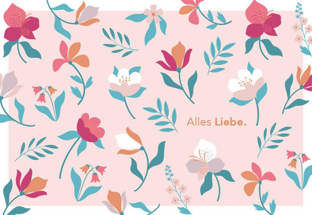 Glückwunschkarte Kupfergold aus Papier - Multicolor, Basics, Papier (24/17,5cm)