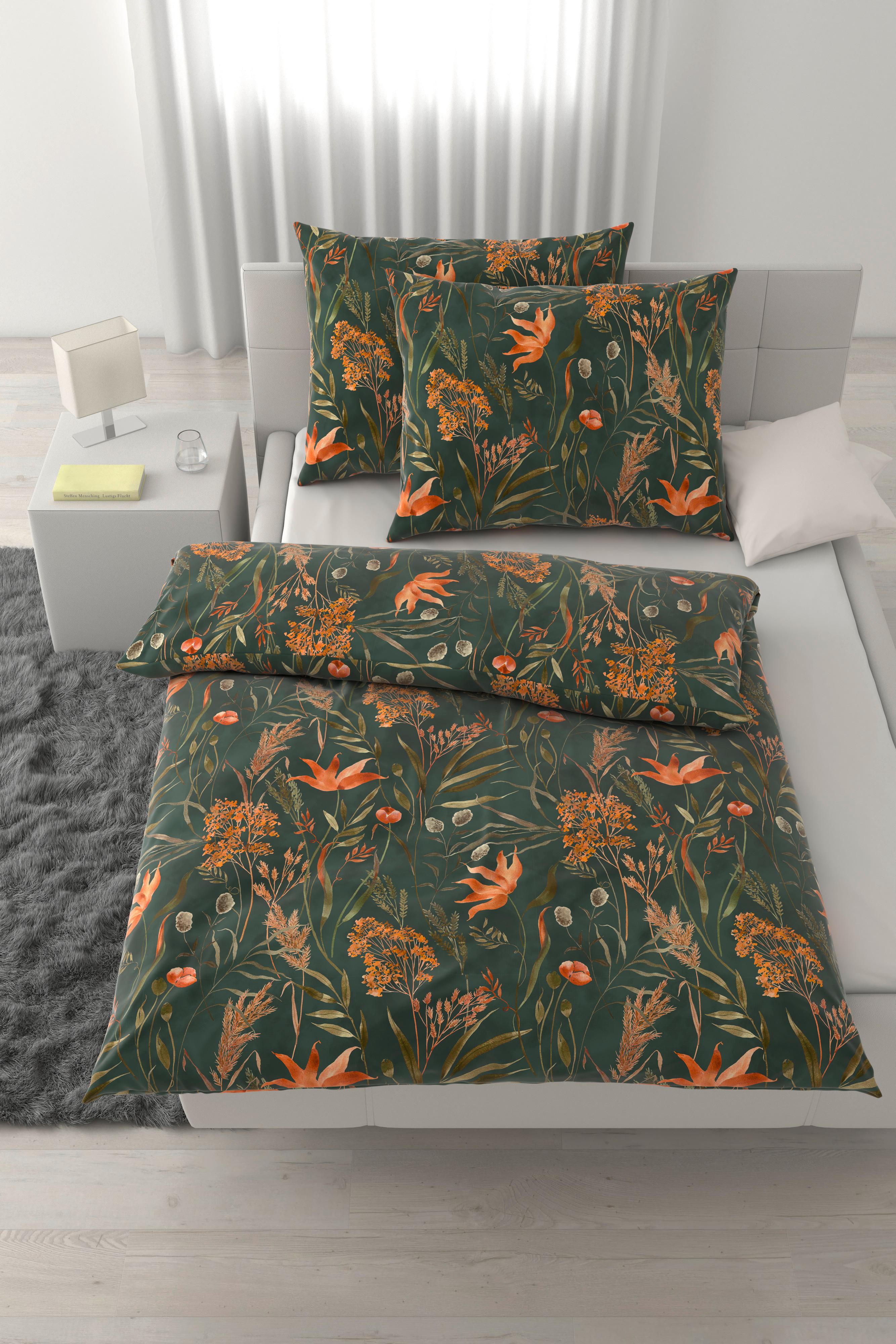 Posteljnina Nora Xxl - zelena, Moderno, tekstil (200/200cm) - Mömax
