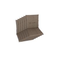 Sesselauflagenset 6-Teilig Taupe - Taupe, Basics, Textil (48/5/98cm)