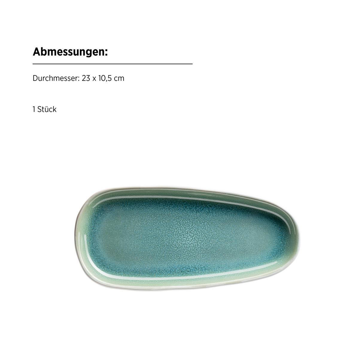 Servierplatten-set 934502 Servierplatten-Set Elea - Hellgrün, Basics, Keramik - Mäser
