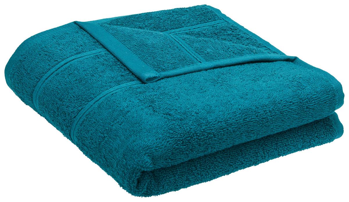 Handtuch Melanie in Petrol ca. 50x100cm - Petrol, Textil (50/100cm) - Modern Living