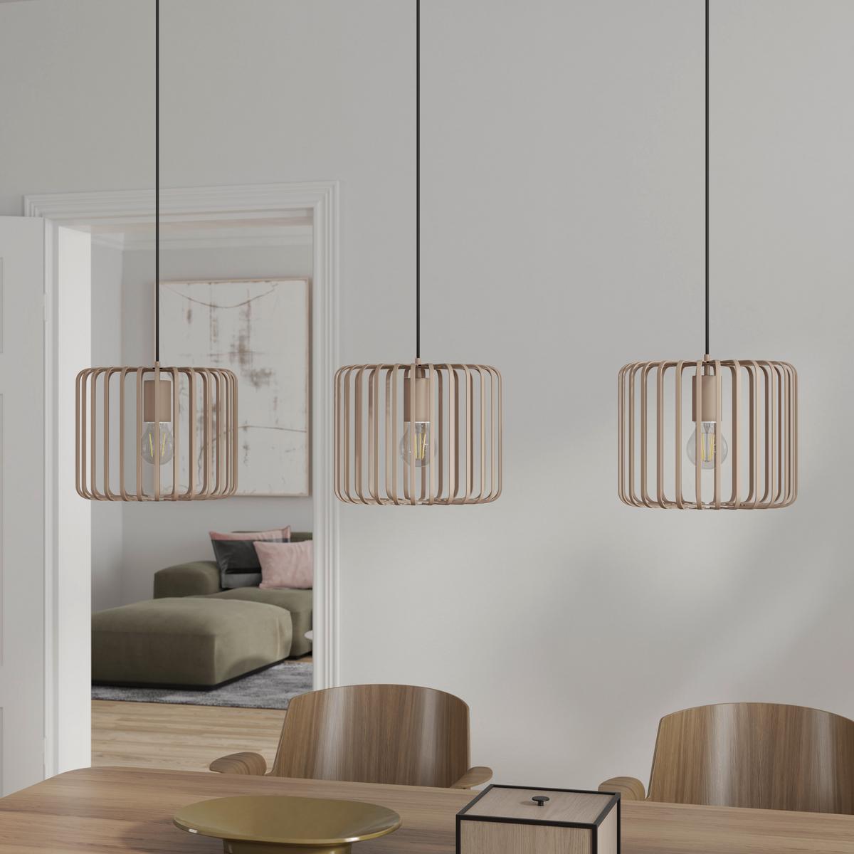 LAMPA WISZĄCA COVENTRY *SBN* - kolor piaskowy, Konventionell, metal (110/25/120cm) - Novel