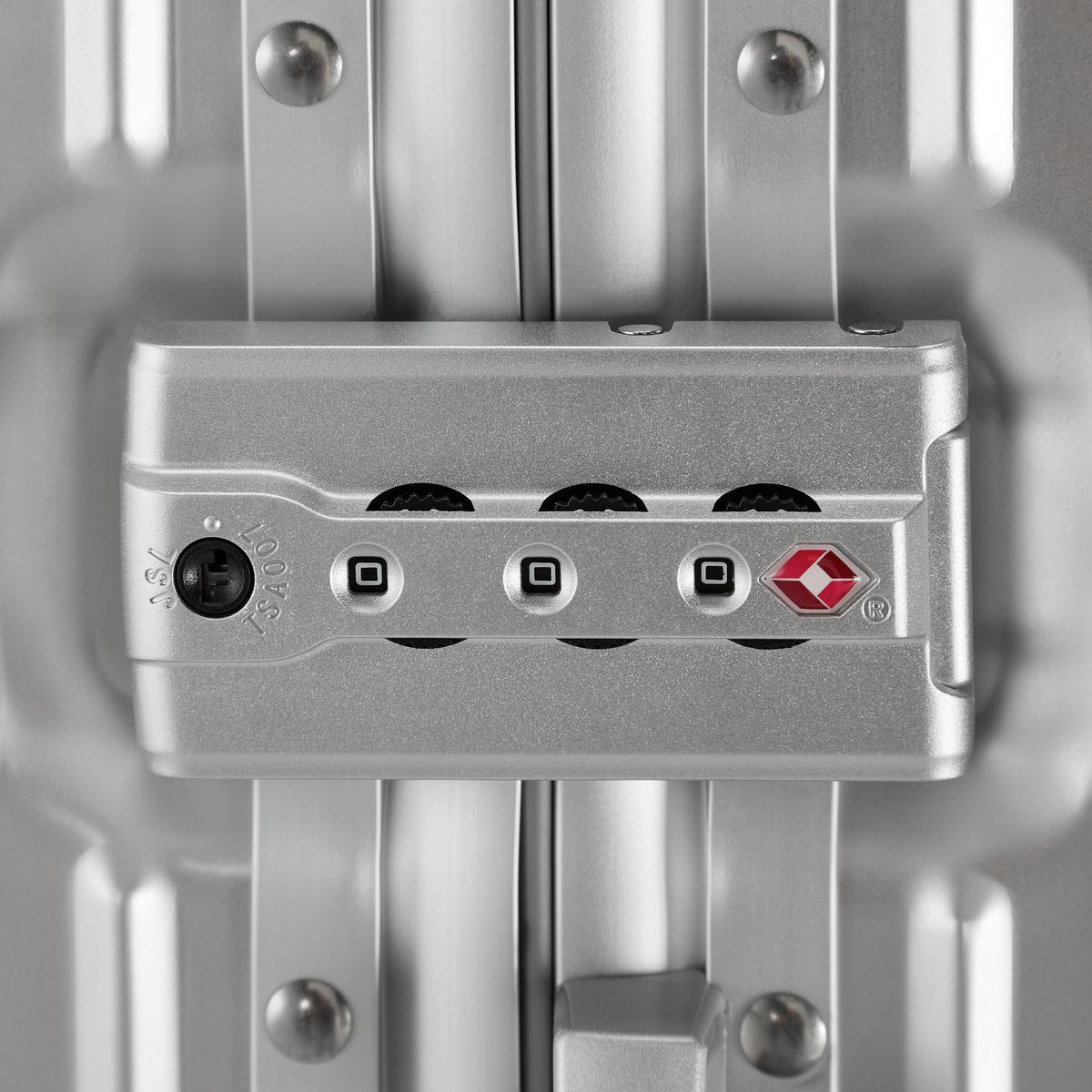 Reisekoffer Dubai Silberfarben - Silberfarben, KONVENTIONELL, Metall (56/36/22cm) - Mömax