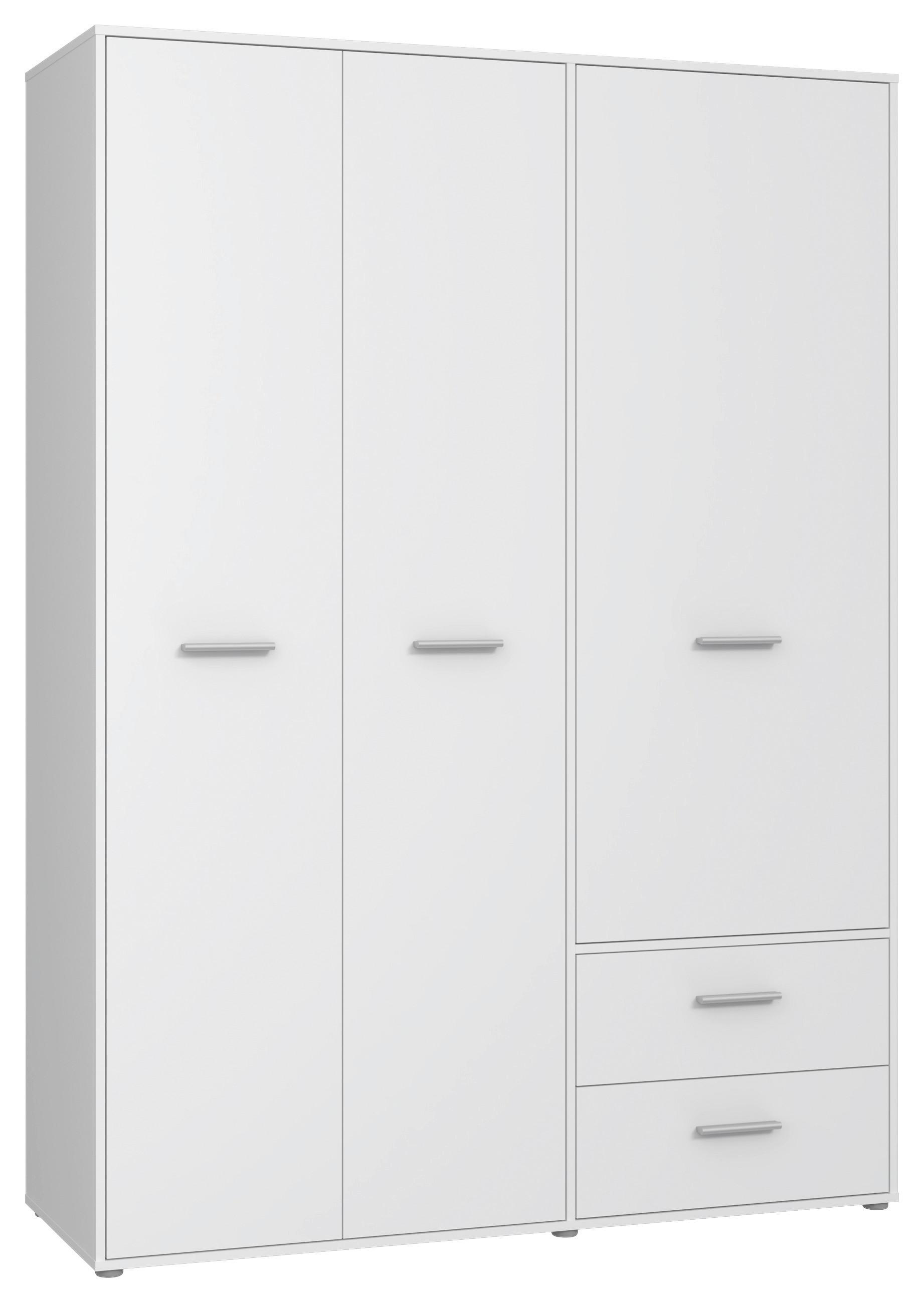 Ormar S Klasičnim Vratima Mokkaris - bijela/boje aluminija, Konvencionalno, drvni materijal/plastika (144,4/200,1/52,7cm) - Modern Living