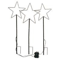 Led-díszlámpa Leonore - fekete, fém (25/75cm) - Premium Living