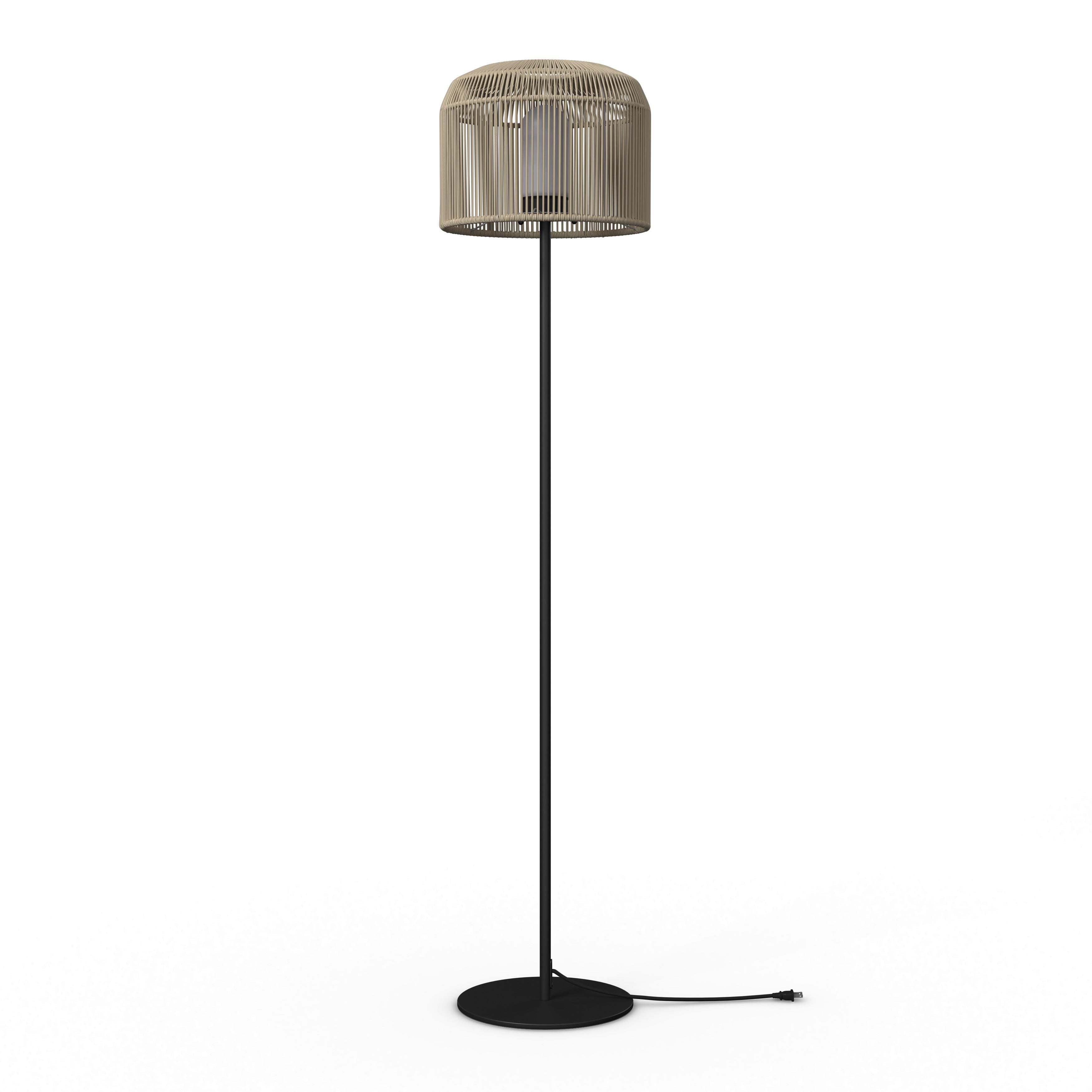 GOLVLAMPA IVO - beige/svart, Modern, metall/plast (35/158cm) - Bessagi Garden