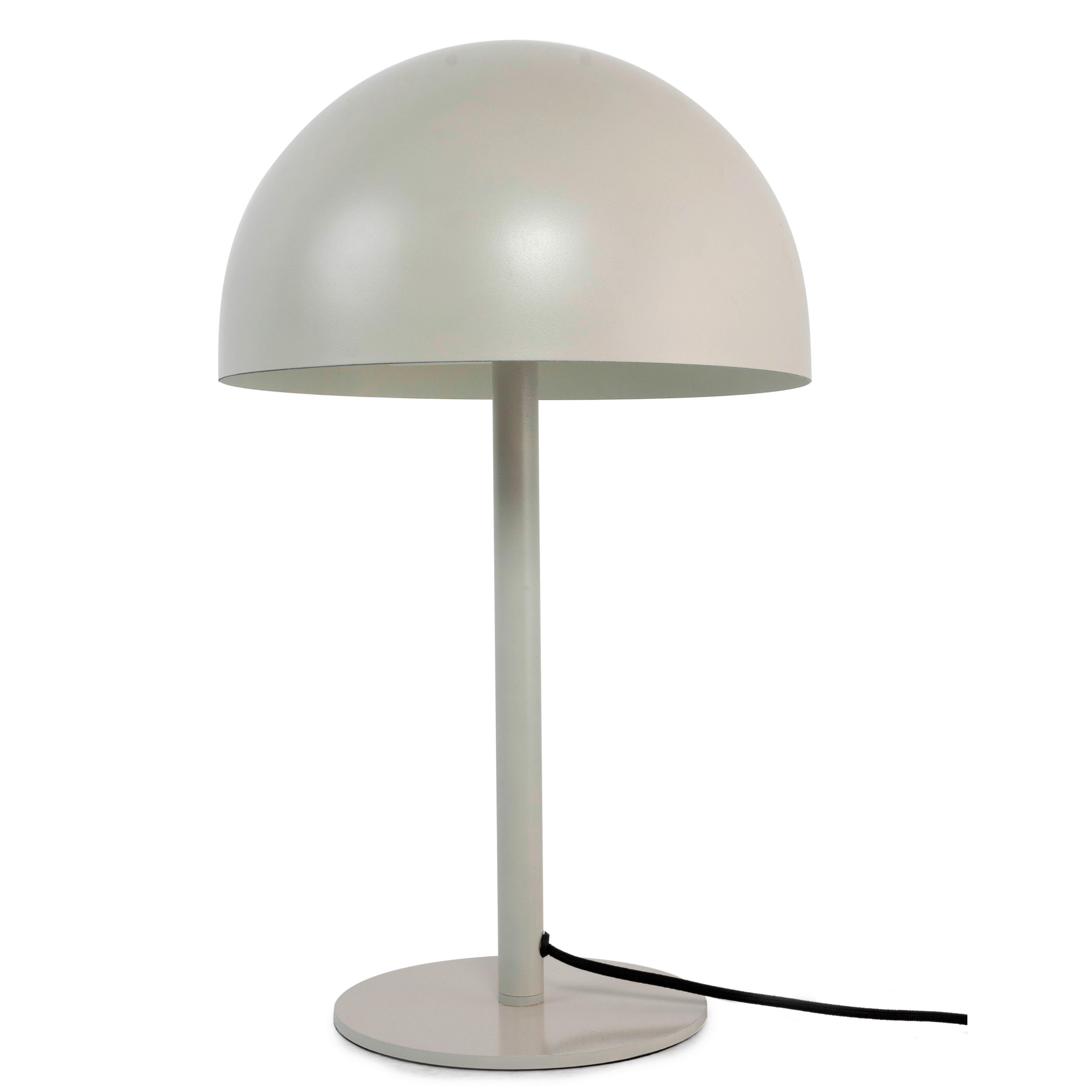 Tischleuchte Taila Hellgrau max. 40 Watt - Hellgrau/Grau, MODERN, Metall (28/46/28cm) - Bessagi Home