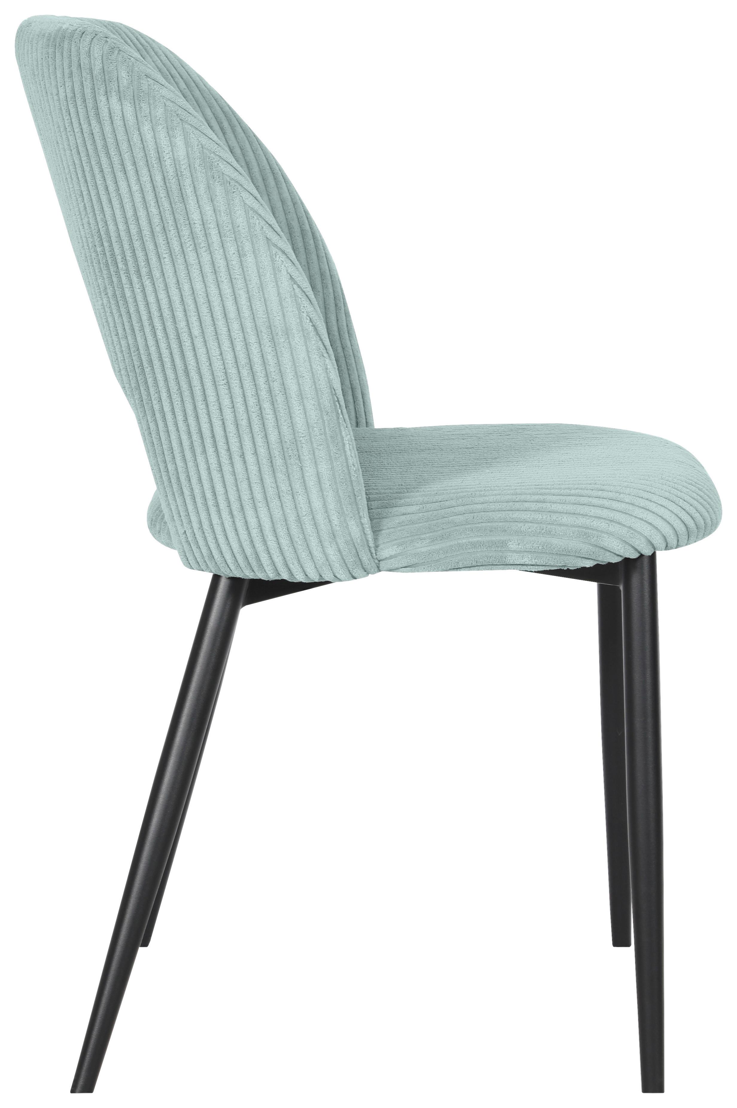 STOL ZOE - mintgrön/svart, Lifestyle, metall/textil (51/82/57cm) - Mömax