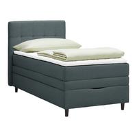 Boxspring Krevet Miami - crna/antracit, Konvencionalno, drvni materijal/tekstil (100/200cm) - Modern Living