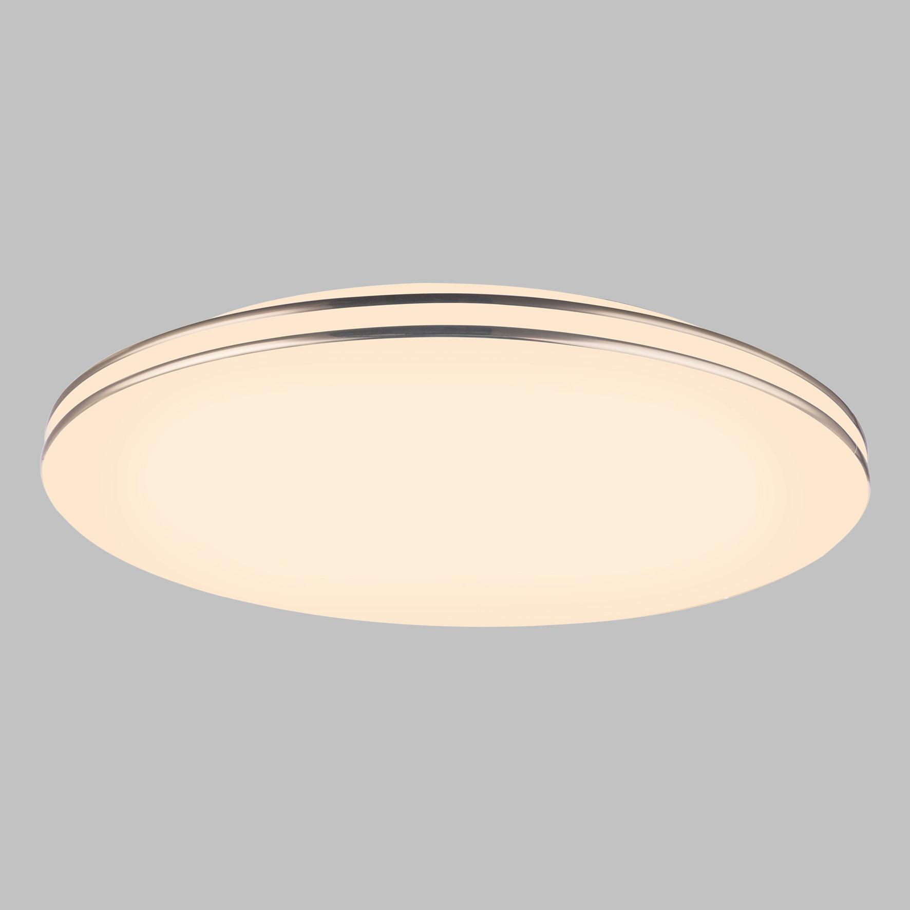 Stropna Led-svetilka Dilan, S Sijalko - bela/opal, Trend, kovina/umetna masa (53/8cm) - Globo